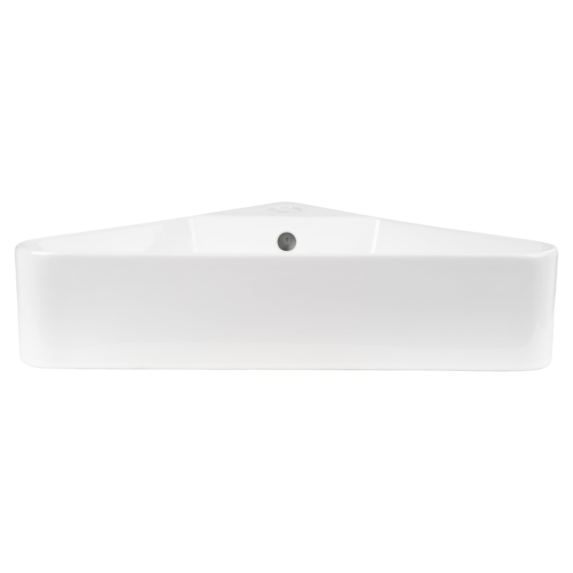 Ceramic Corner Wall Hung Basin, Gloss White