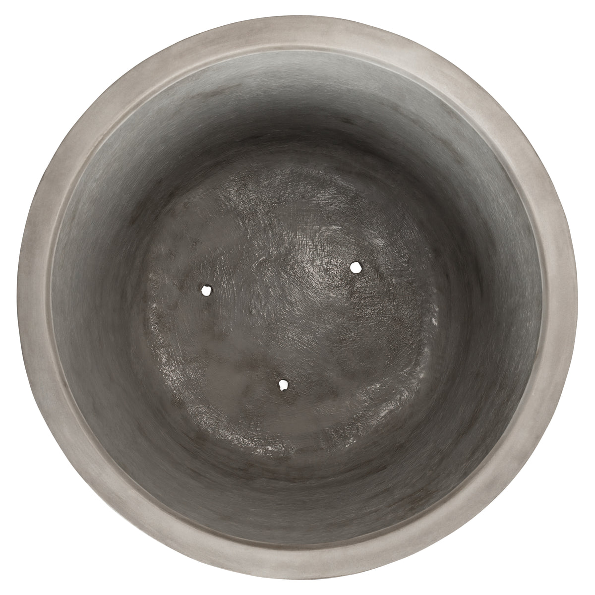 Olea 80cm Concrete Fluted Planter Set, Weathered Cement