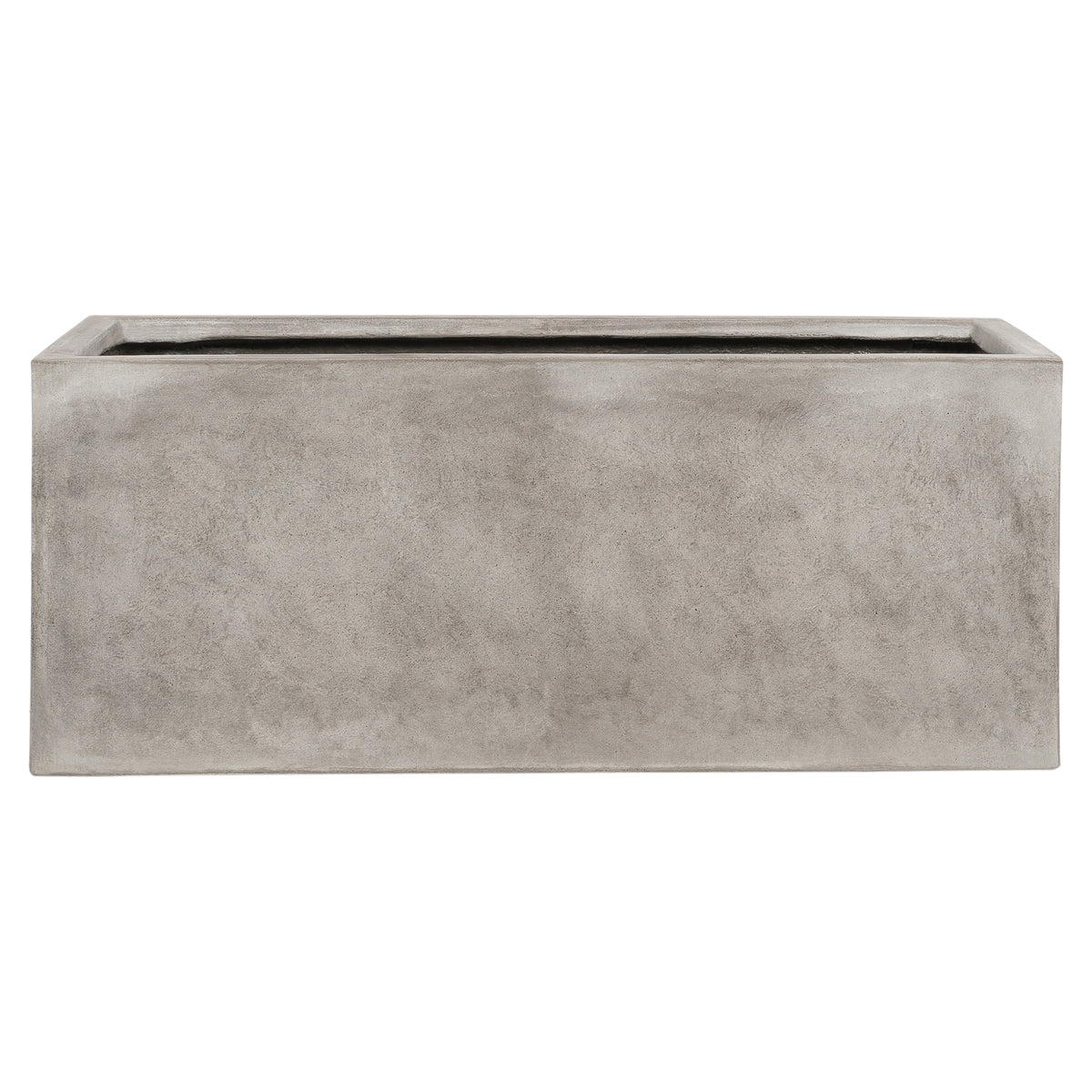 Caldera 100cm Concrete Trough Planter Set, Weathered Cement