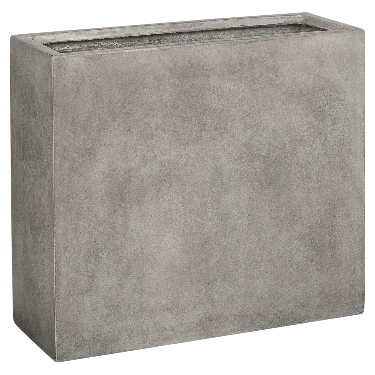 Caldera 80x30x70cm Concrete Trough Planter, Weathered Cement