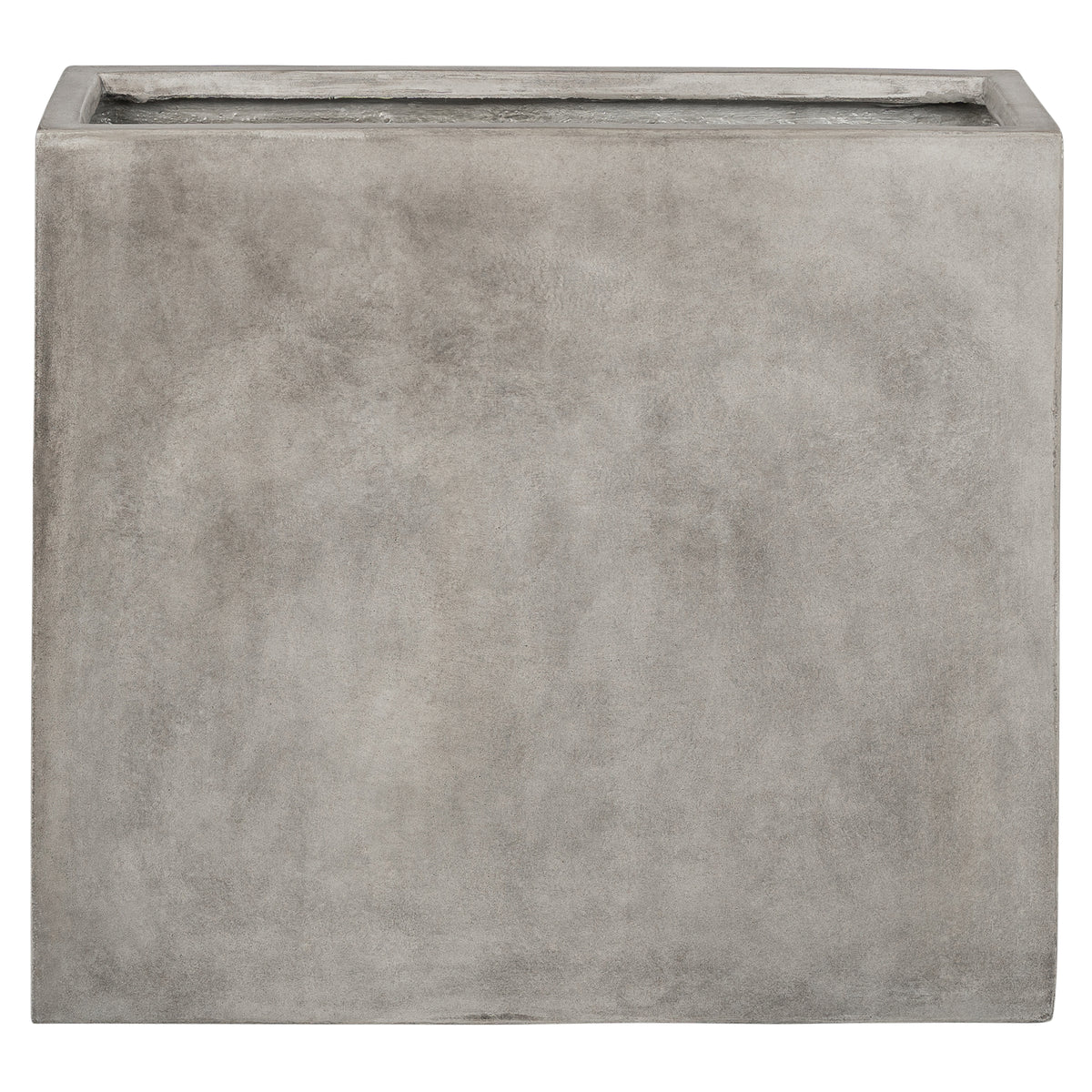 Caldera 80x30x70cm Concrete Trough Planter, Weathered Cement