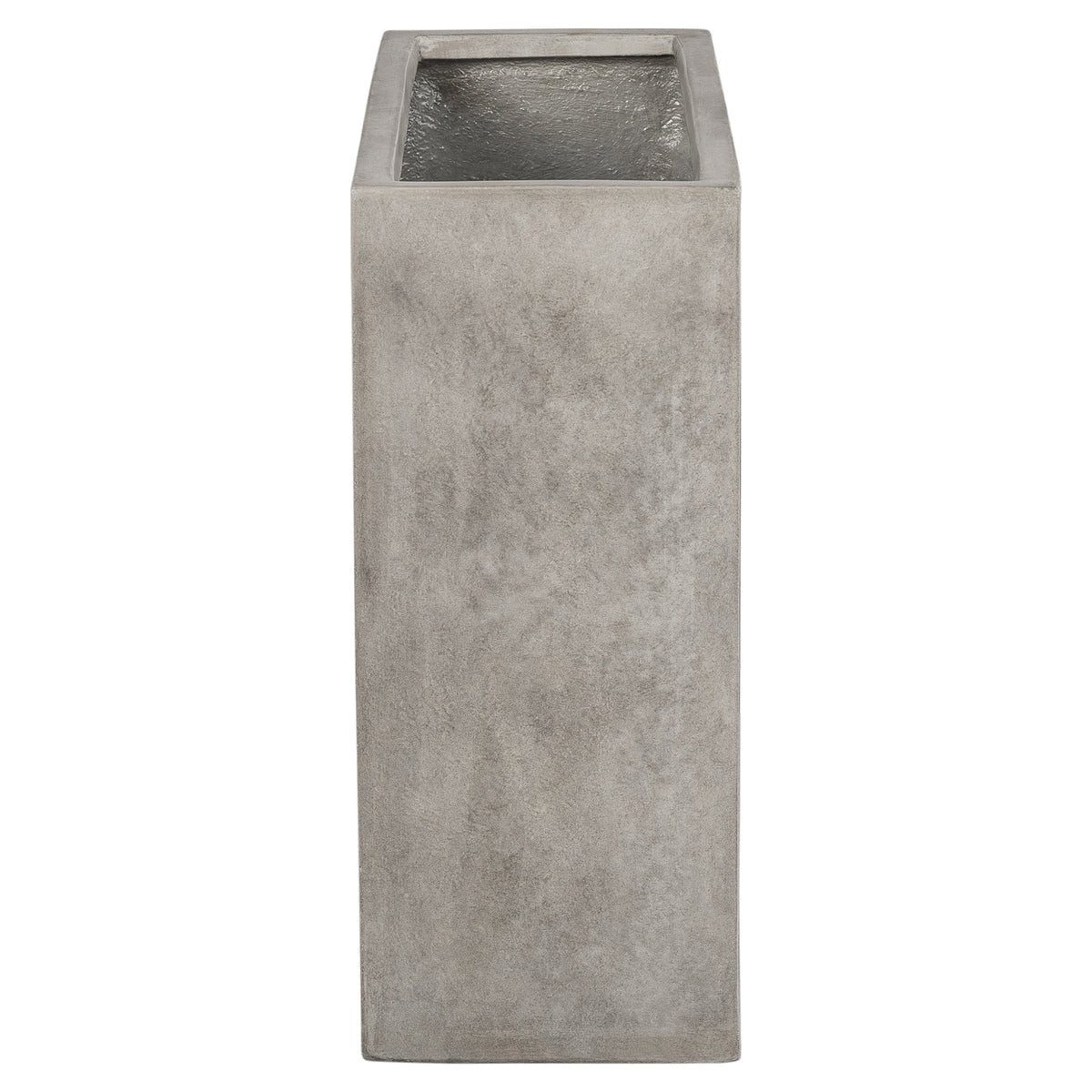 Caldera 80x30x70cm Concrete Trough Planter, Weathered Cement