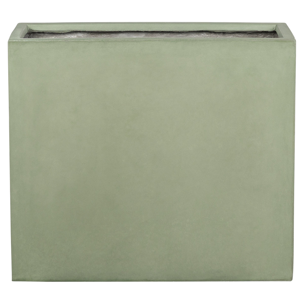 Caldera 80x30x70cm Concrete Trough Planter, Olive Green