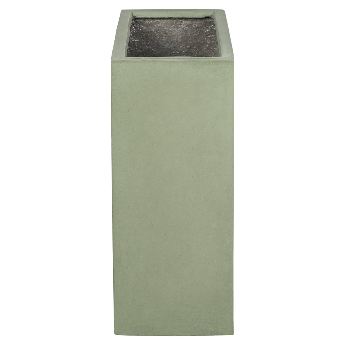 Caldera 80x30x70cm Concrete Trough Planter, Olive Green