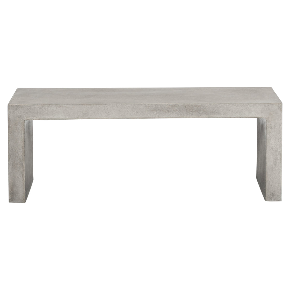 Abbas 120cm Concrete Bench, Weathered Cement