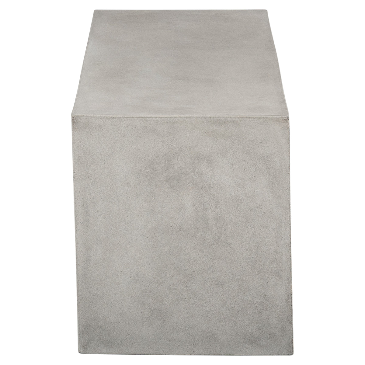 Abbas 120cm Concrete Bench, Weathered Cement