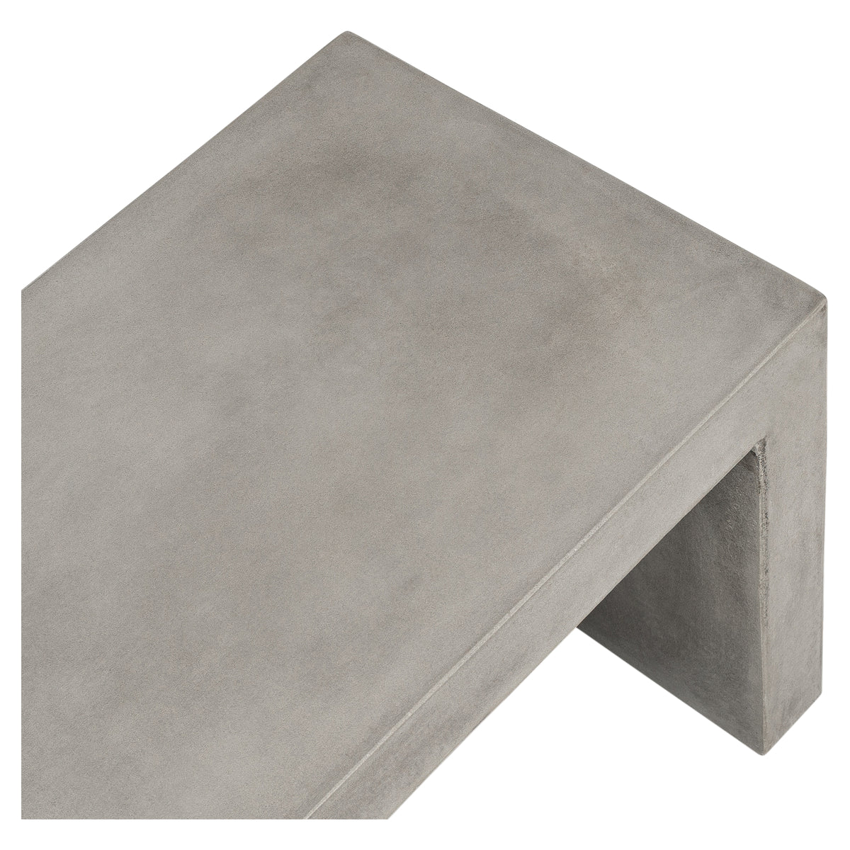 Abbas 120cm Concrete Bench, Weathered Cement