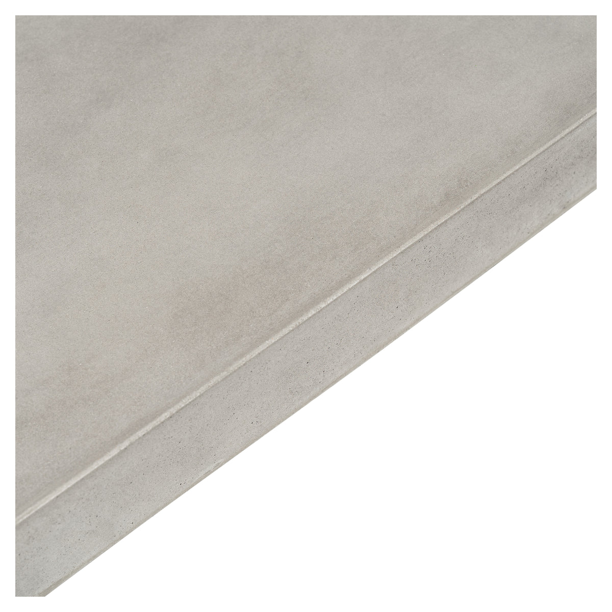 Abbas 120cm Concrete Bench, Weathered Cement