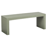 Abbas 120cm Concrete Bench, Olive Green