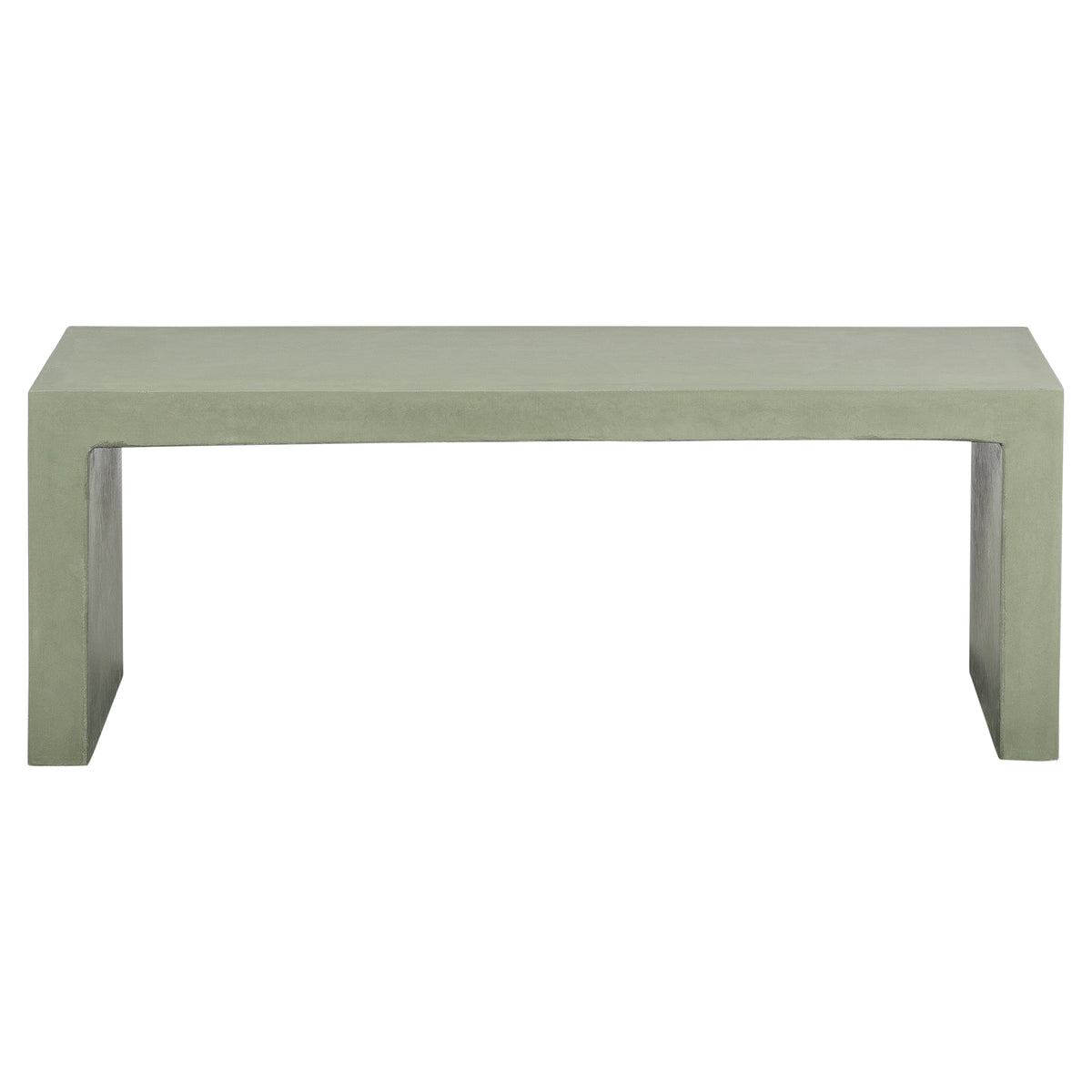 Abbas 120cm Concrete Bench, Olive Green