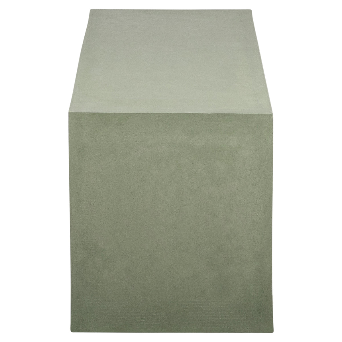 Abbas 120cm Concrete Bench, Olive Green