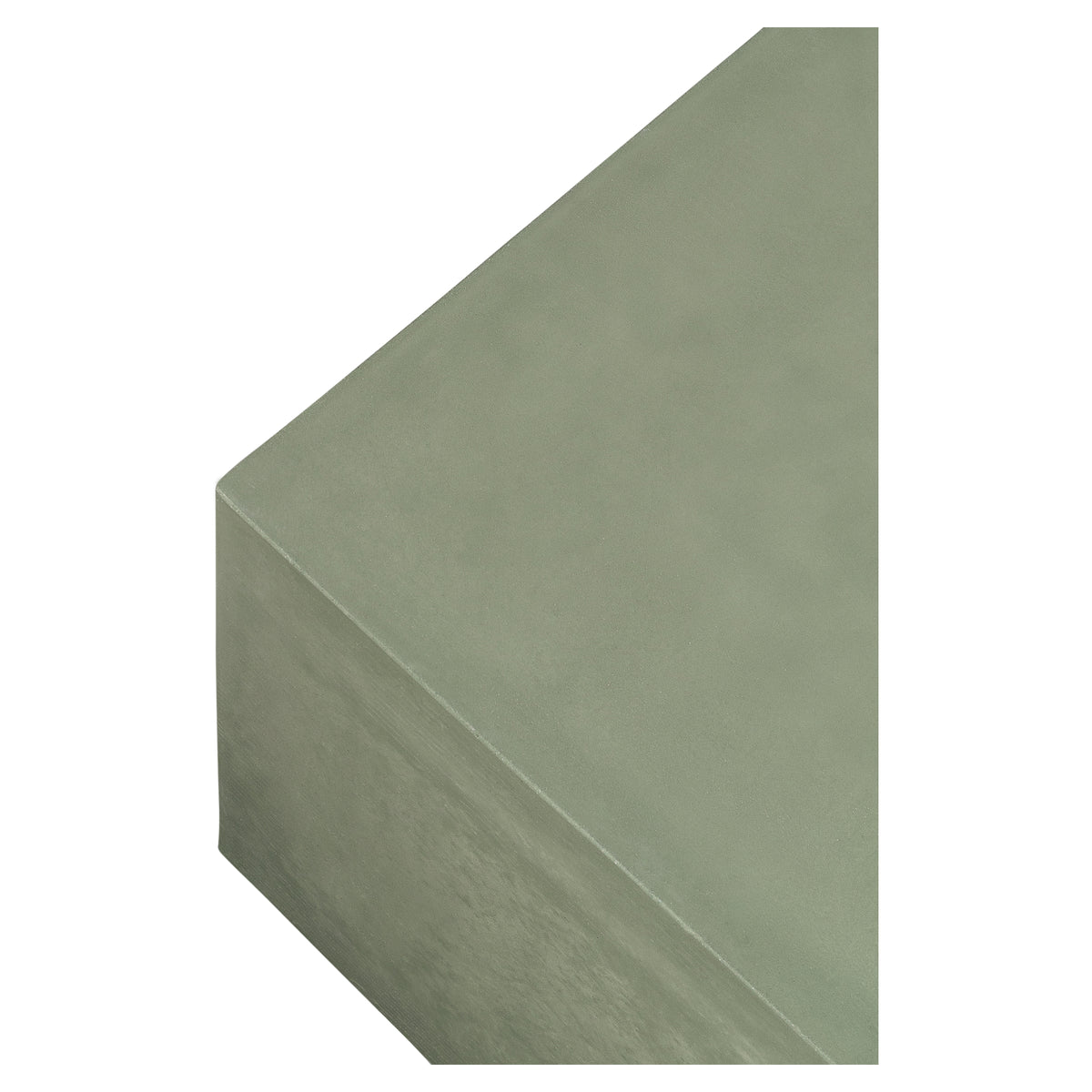Abbas 120cm Concrete Bench, Olive Green