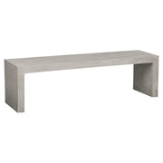 Abbas 160cm Concrete Bench, Weathered Cement
