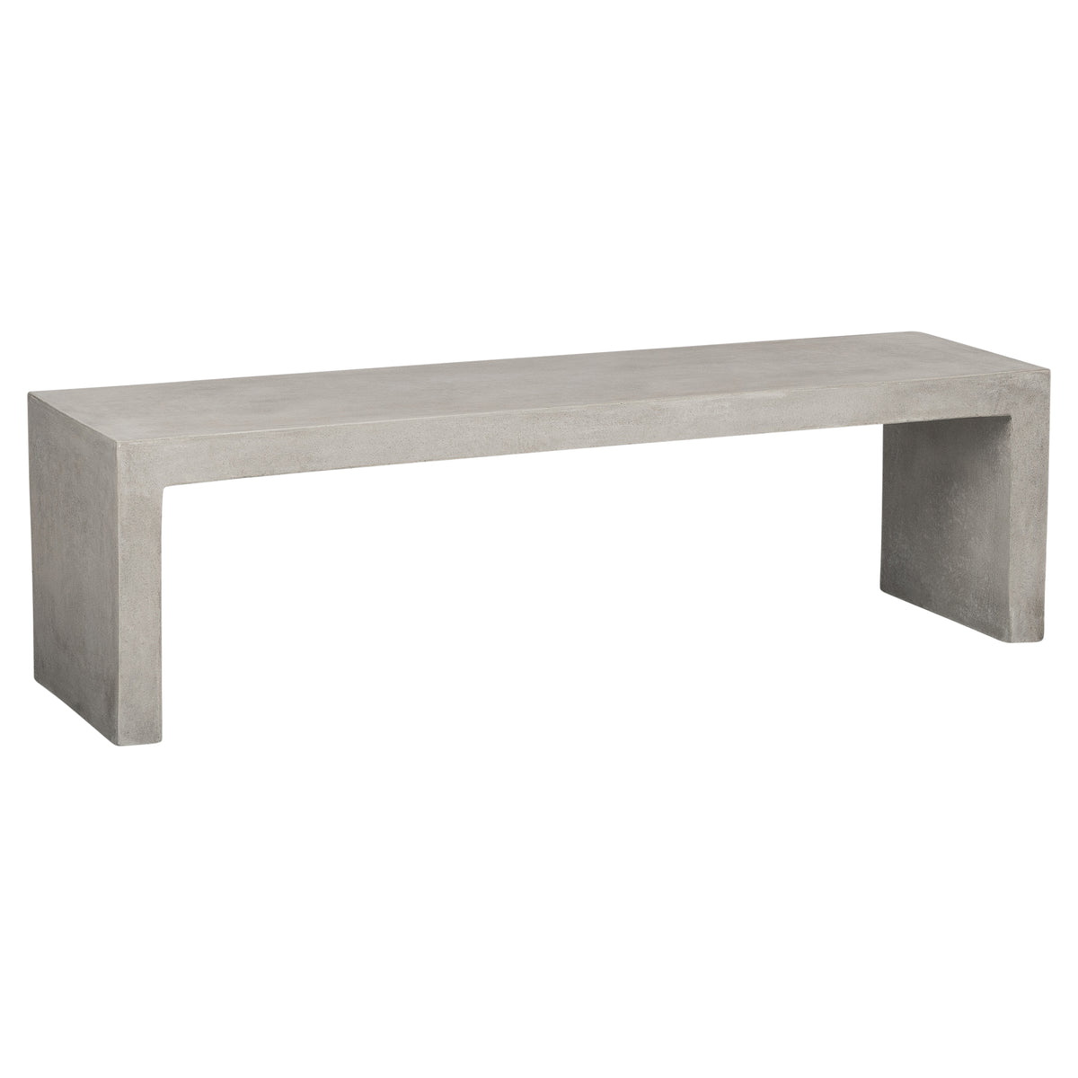 Abbas 160cm Concrete Bench, Weathered Cement