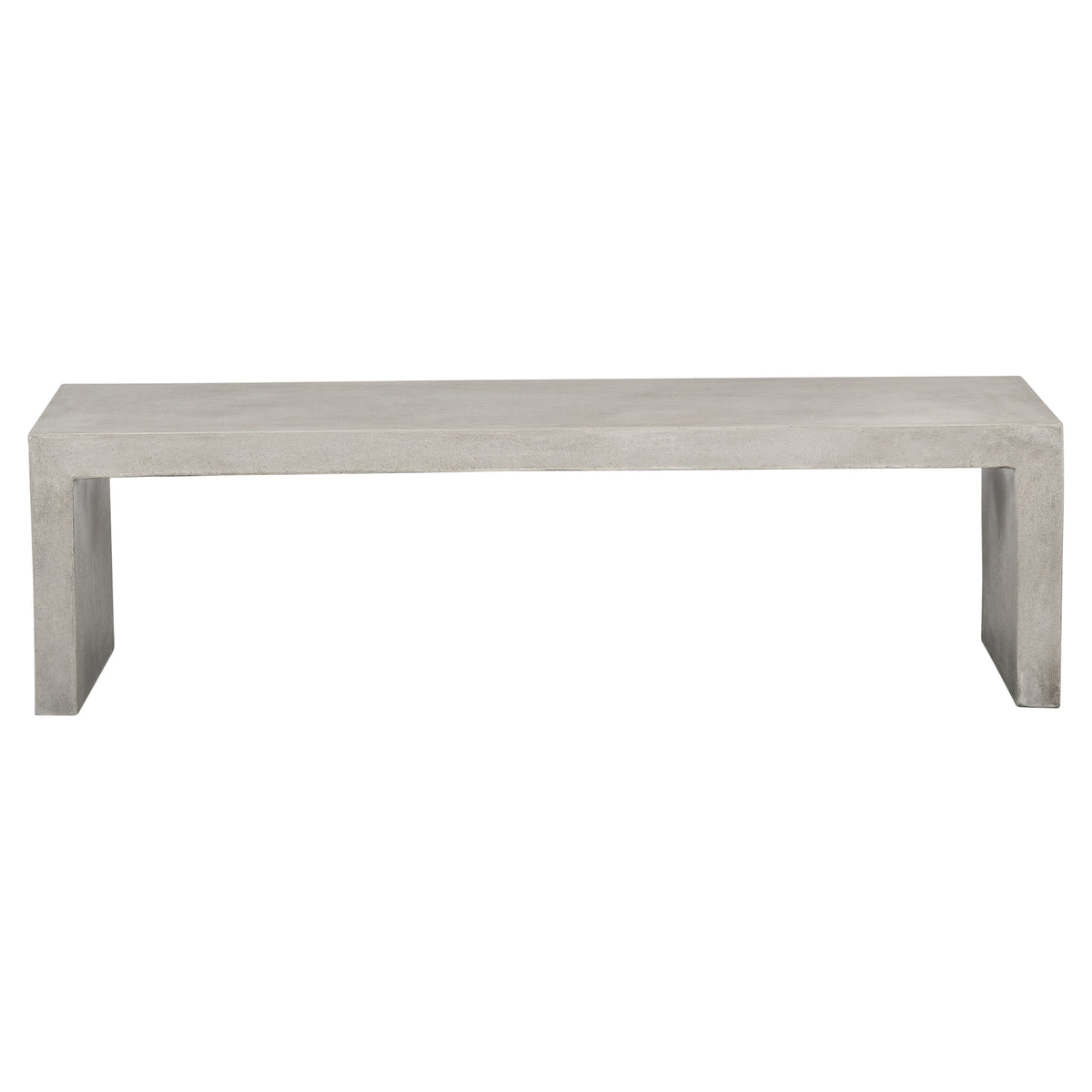 Abbas 160cm Concrete Bench, Weathered Cement