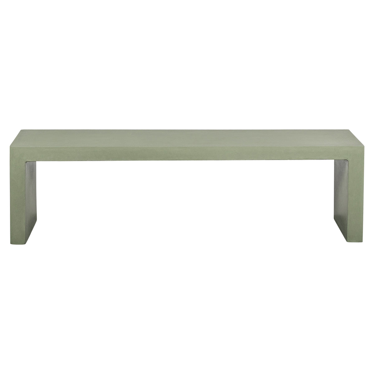 Abbas 160cm Concrete Bench, Olive Green