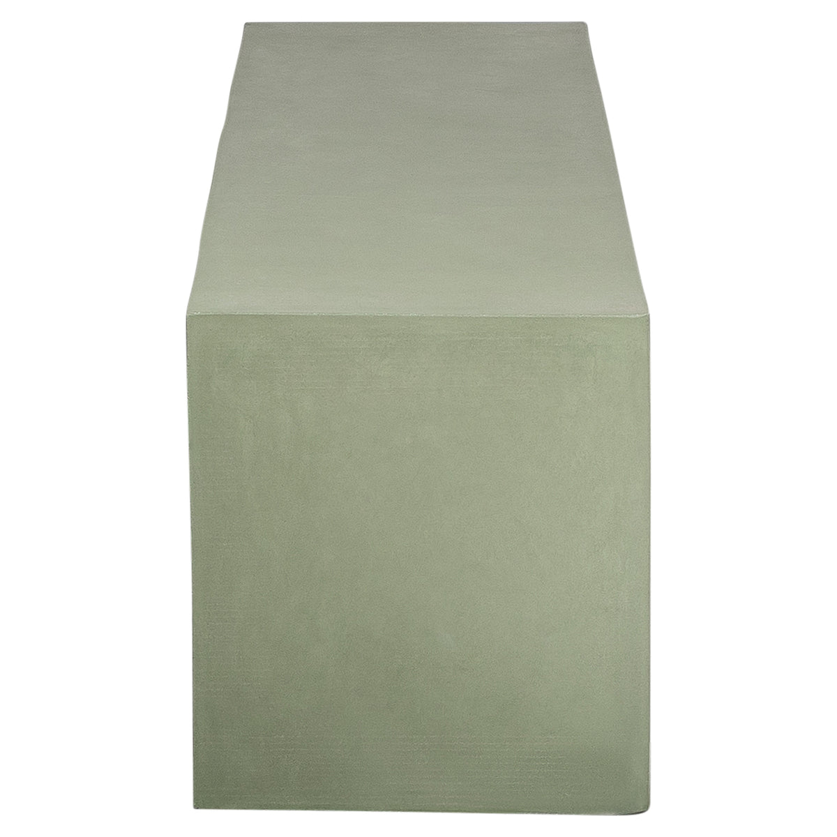 Abbas 160cm Concrete Bench, Olive Green