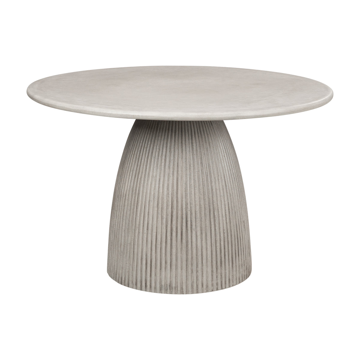 Olea 120cm Concrete Dining Table, Weathered Cement