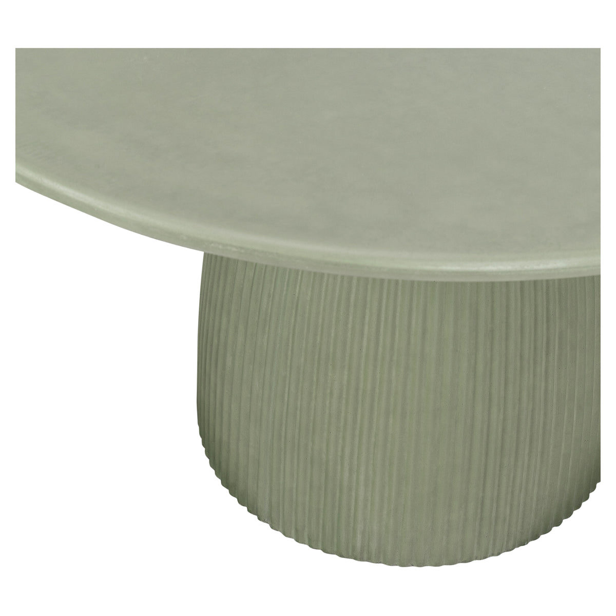 Olea 120cm Concrete Dining Table, Olive Green