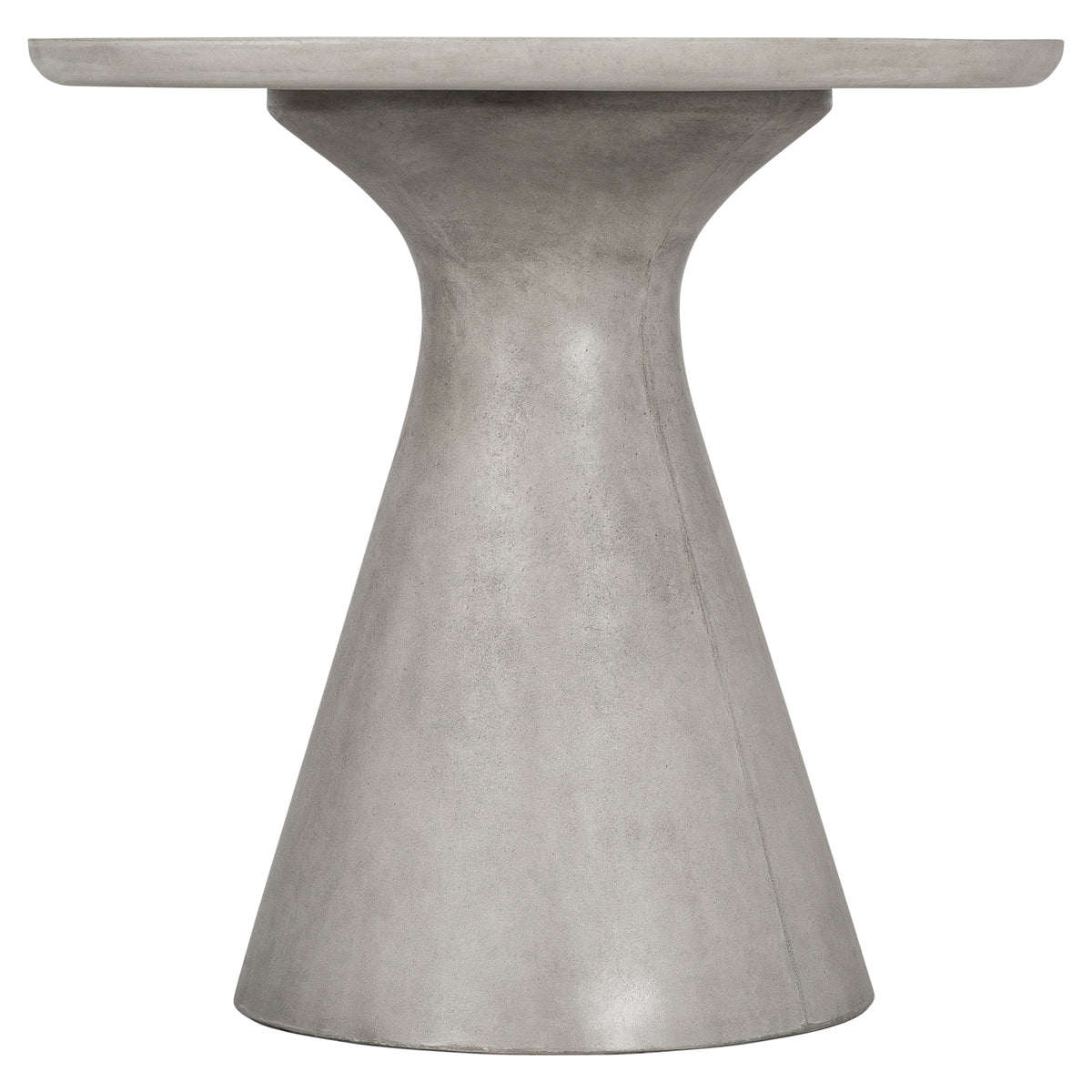 Verdo 80cm Concrete Pedestal Outdoor Table, Weathered Cement