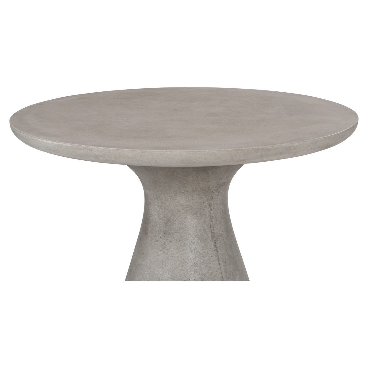 Verdo 80cm Concrete Pedestal Outdoor Table, Weathered Cement
