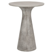 Verdo 80cm Concrete Bar Outdoor Table, Weathered Cement