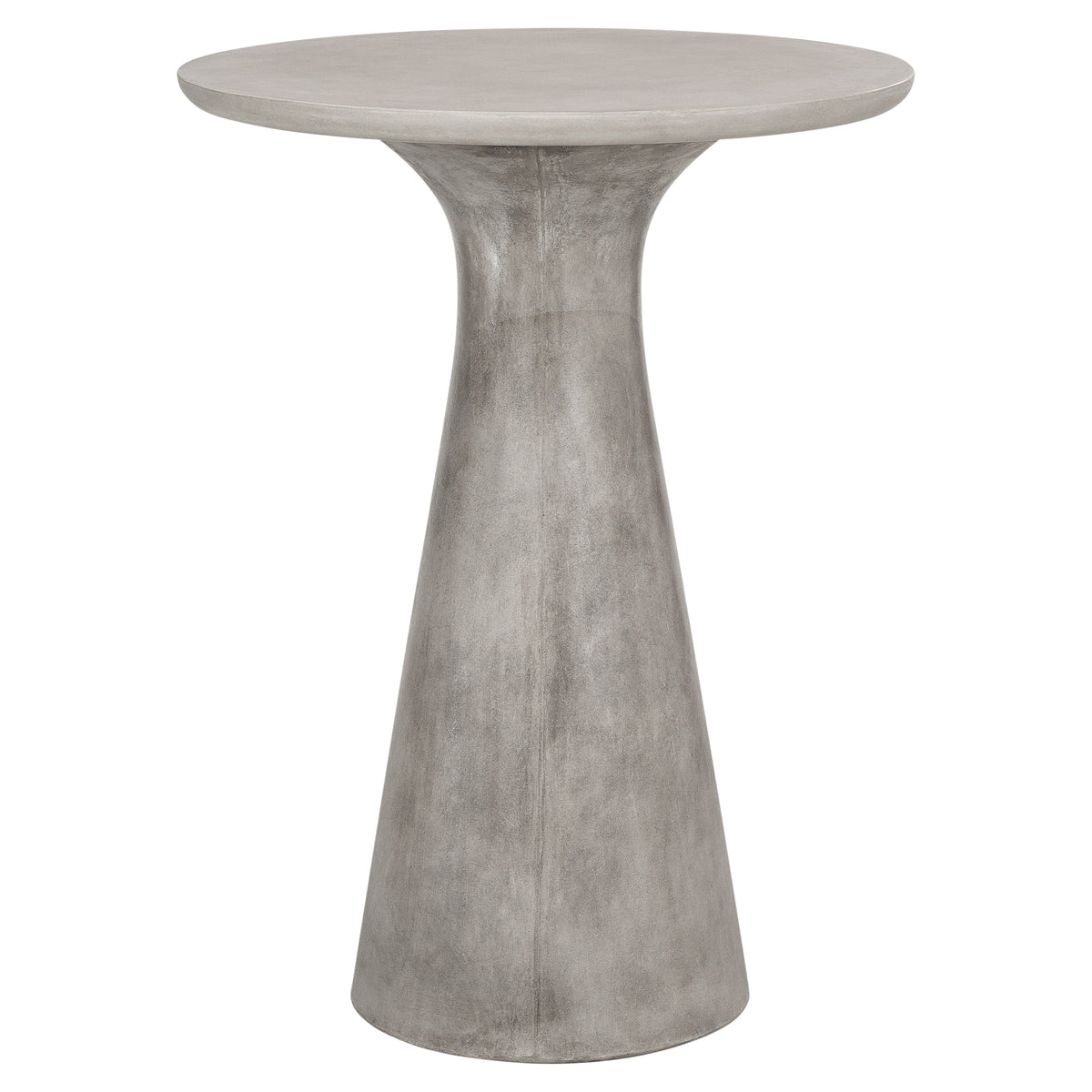 Verdo 80cm Concrete Bar Outdoor Table, Weathered Cement