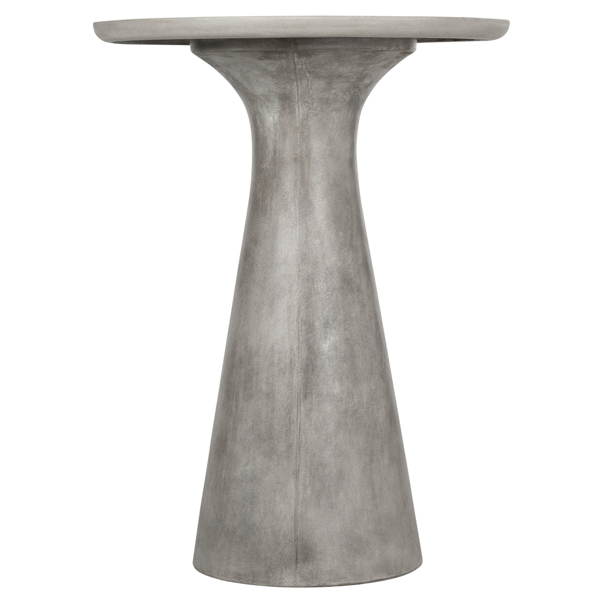 Verdo 80cm Concrete Bar Outdoor Table, Weathered Cement