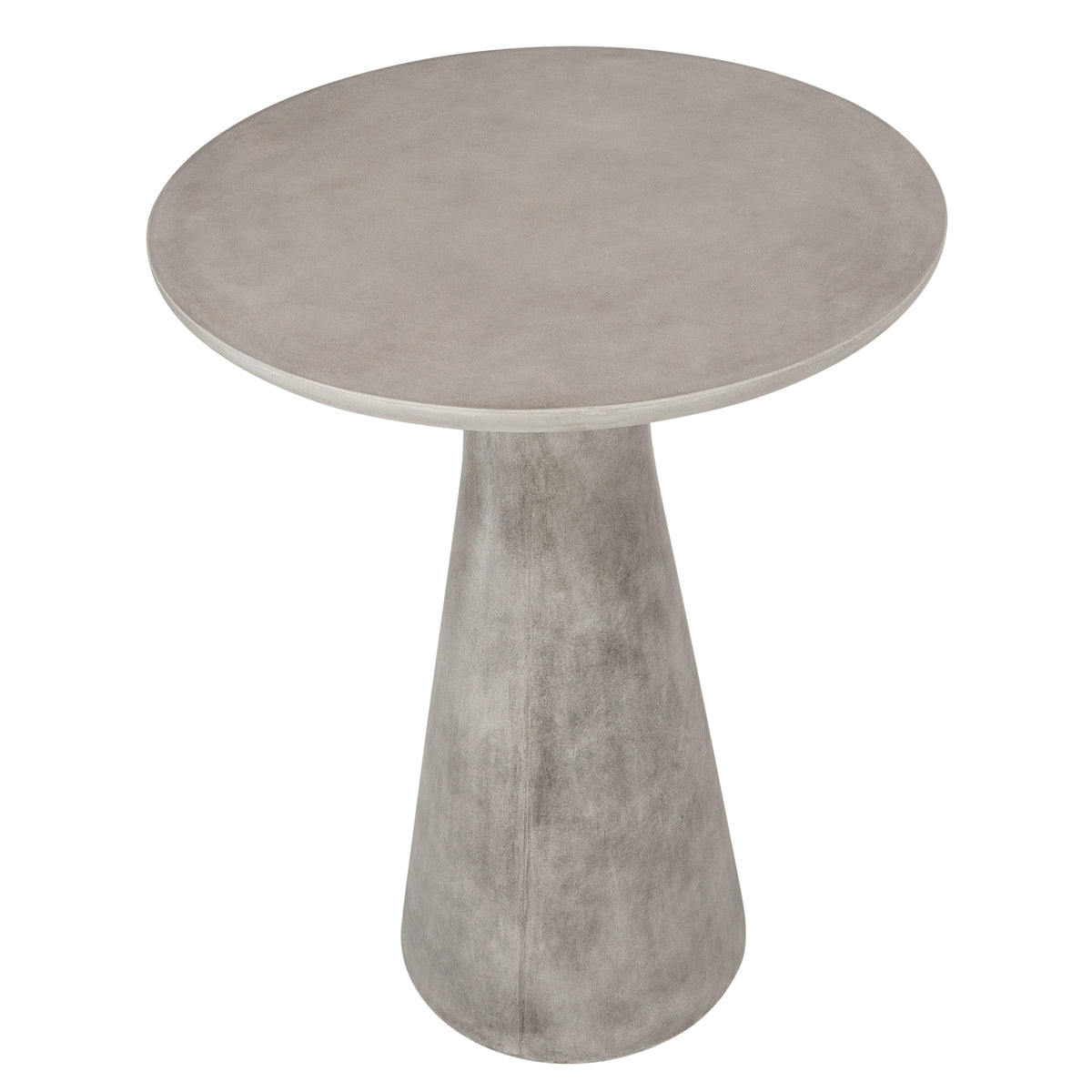 Verdo 80cm Concrete Bar Outdoor Table, Weathered Cement