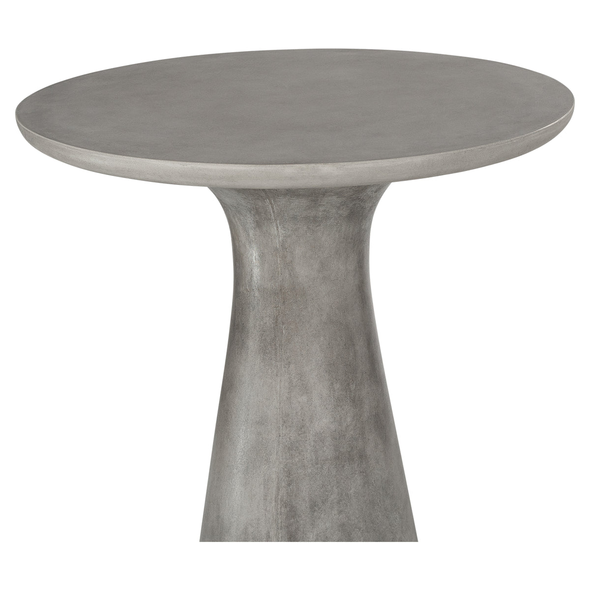 Verdo 80cm Concrete Bar Outdoor Table, Weathered Cement
