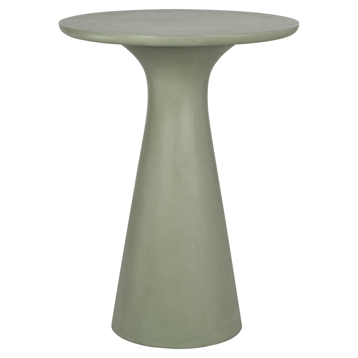 Verdo 80cm Concrete Bar Outdoor Table, Olive Green
