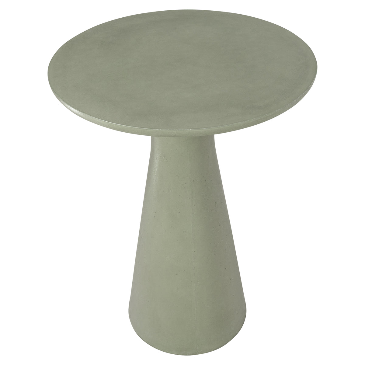 Verdo 80cm Concrete Bar Outdoor Table, Olive Green