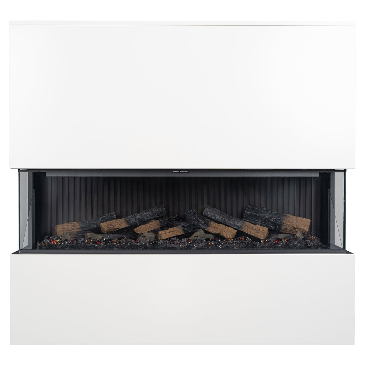 Tindra Large Holographic Electric Fireplace, Black