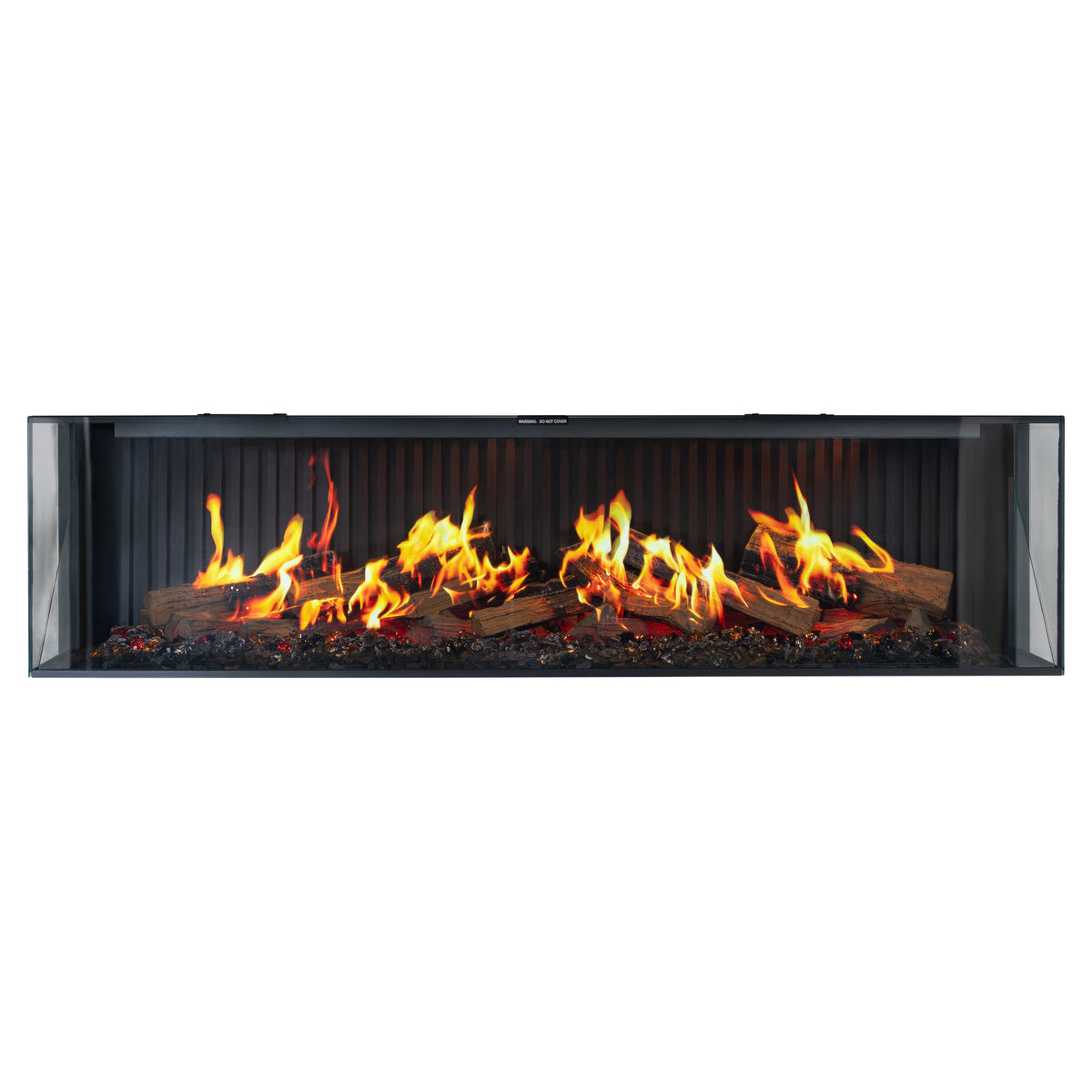 Tindra Large Holographic Electric Fireplace, Black