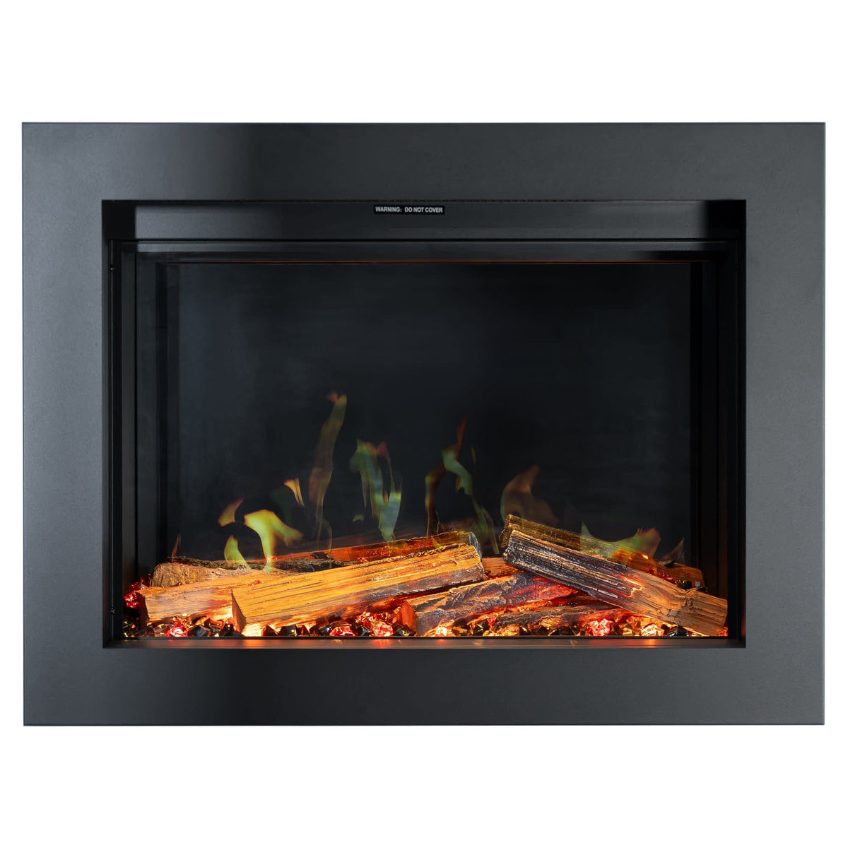 Mayon 824mm Wall Insert Electric Fireplace, Black