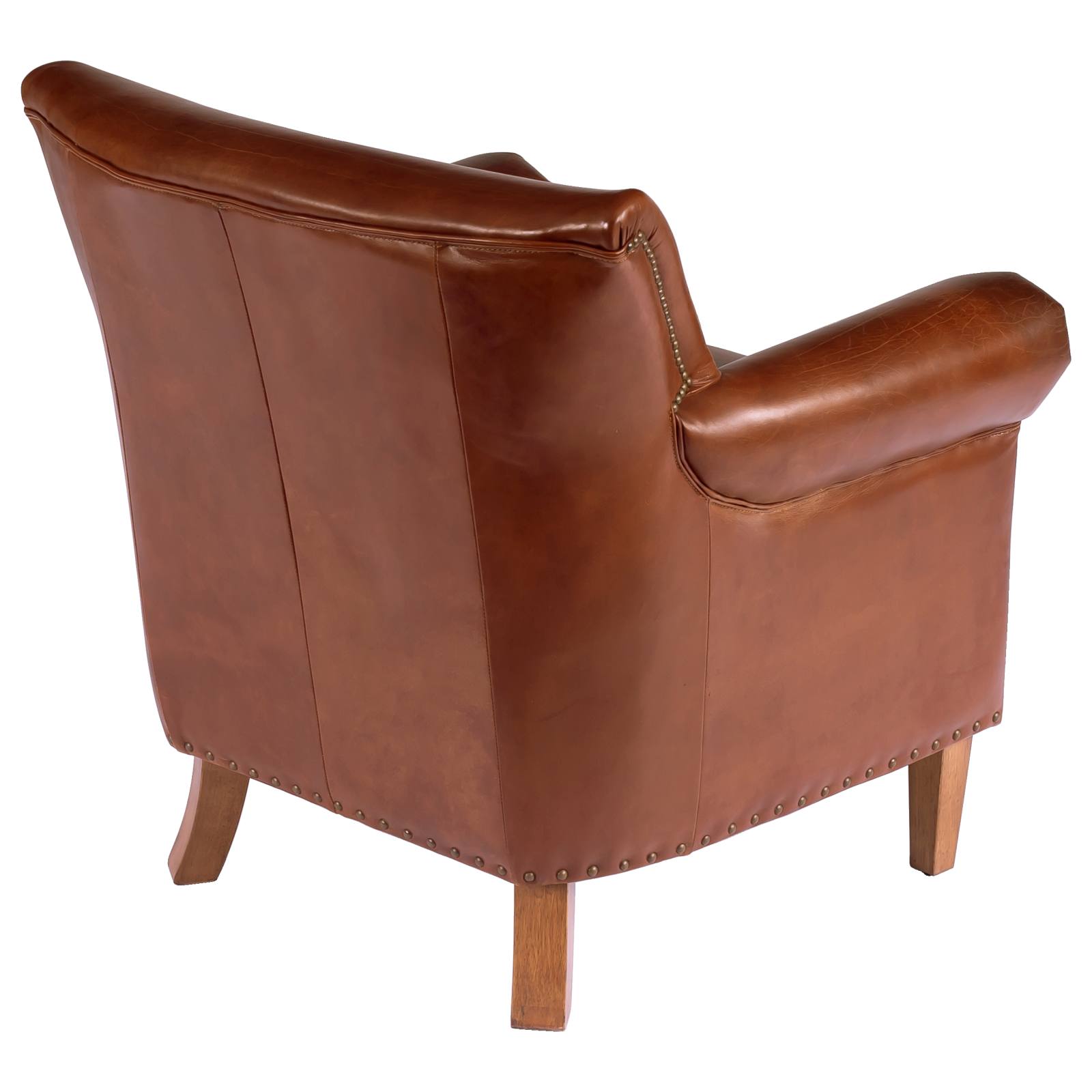 Lodge Leather Armchair, Vintage Whiskey