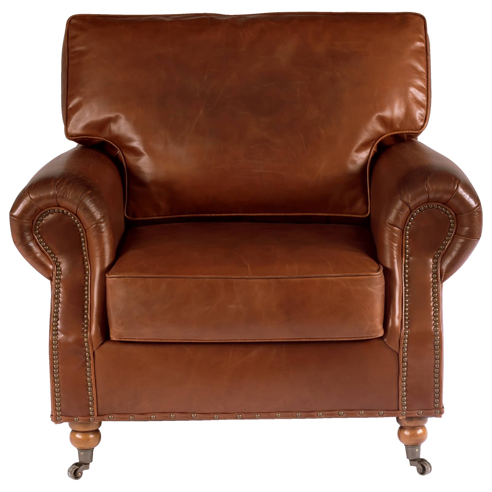 Stamford Leather Armchair, Vintage Whiskey