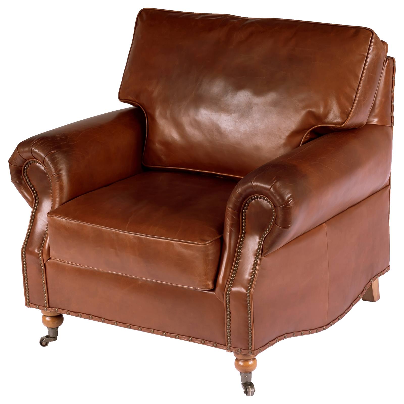 Stamford Leather Armchair, Vintage Whiskey