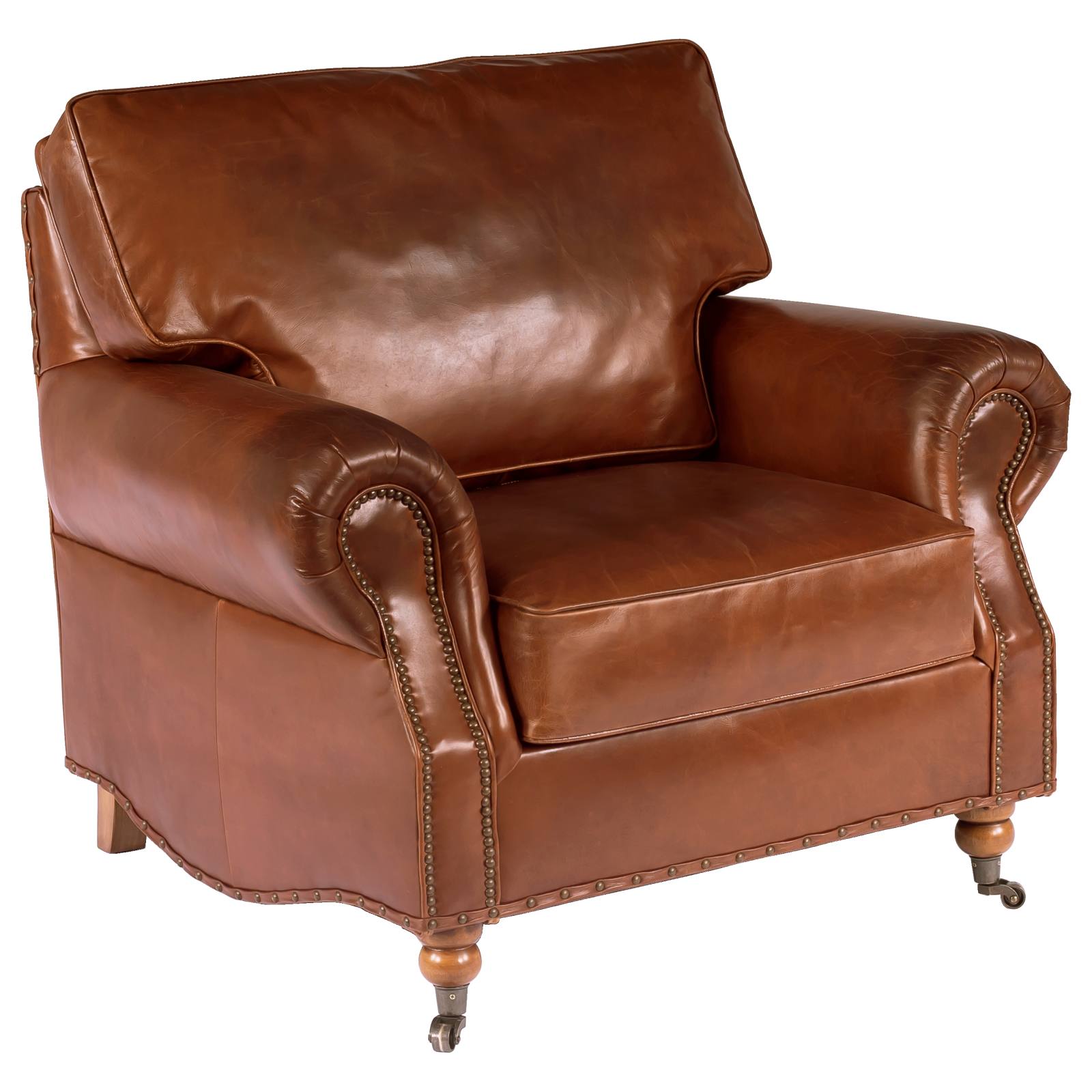 Stamford Leather Armchair, Vintage Whiskey