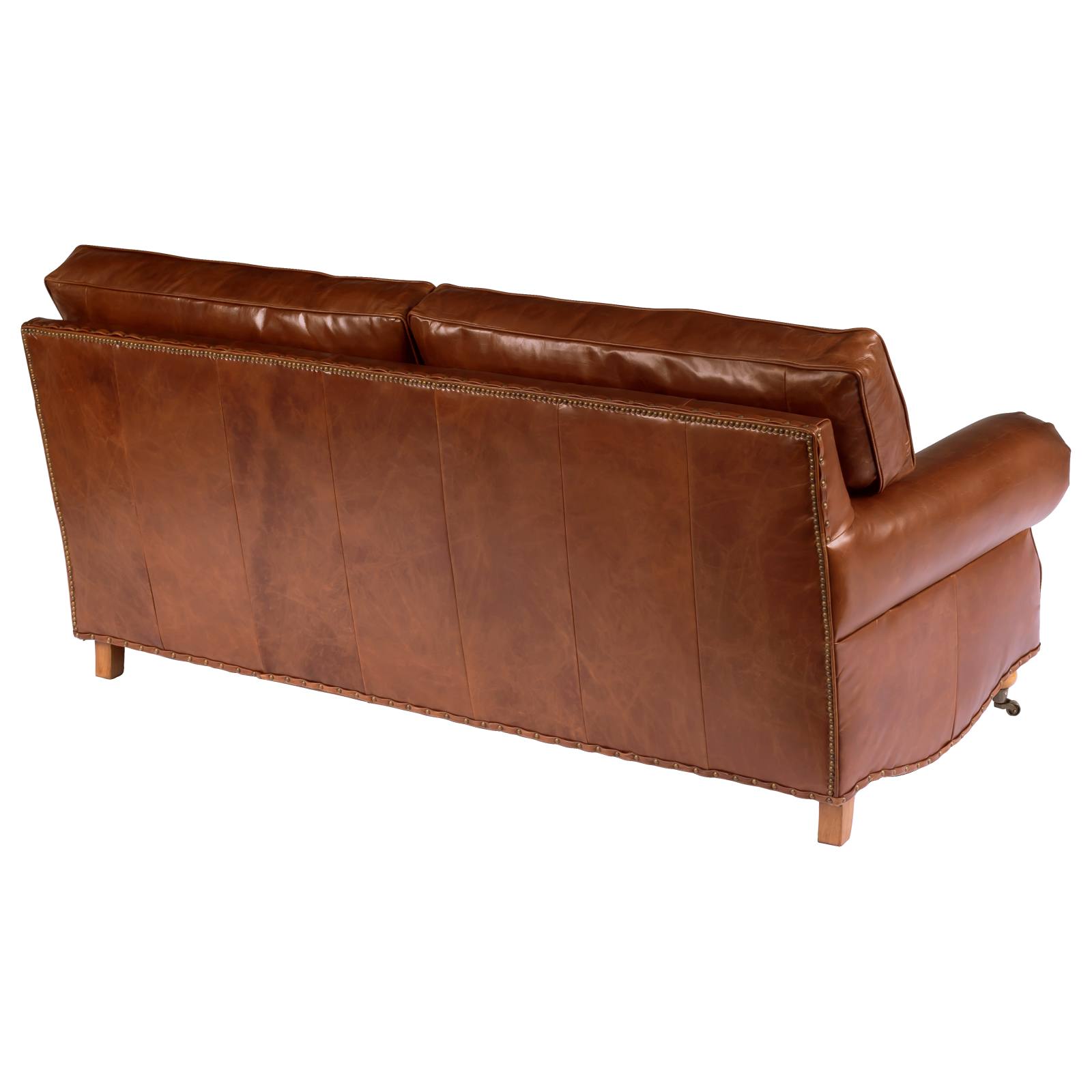Stamford 3 Seater Leather Sofa, Vintage Whiskey