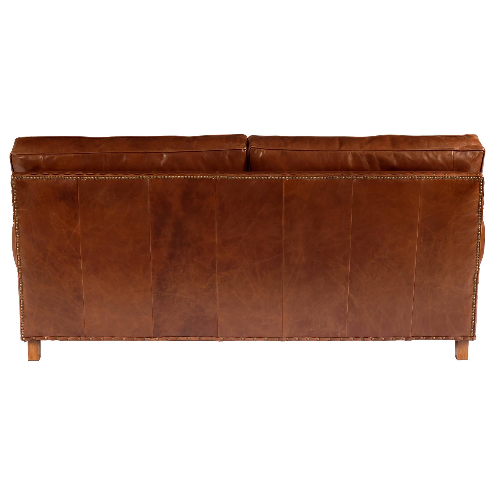Stamford 3 Seater Leather Sofa, Vintage Whiskey