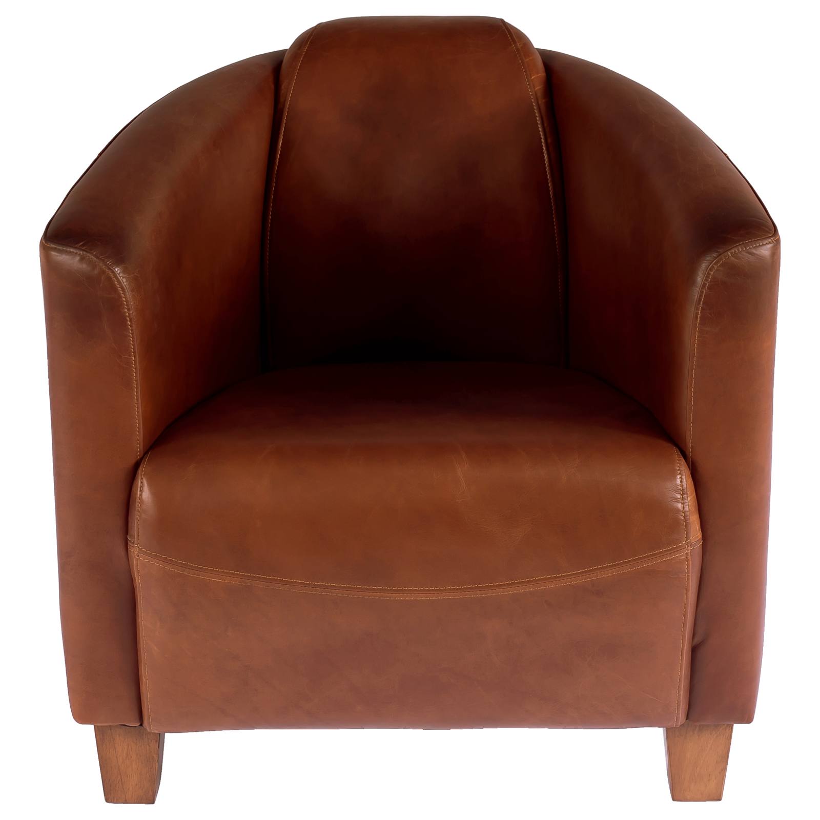 Bistro Leather Armchair, Vintage Whiskey