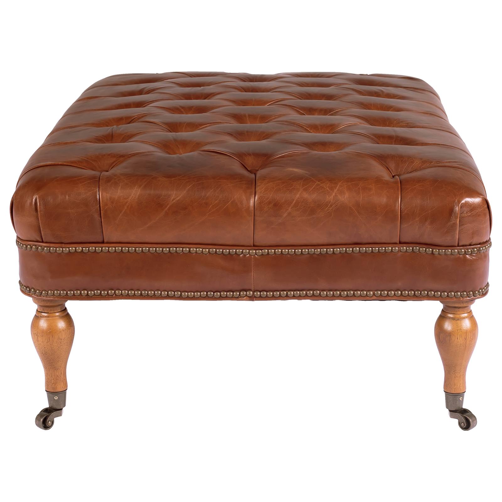 Georgia Leather Bench, Vintage Whiskey