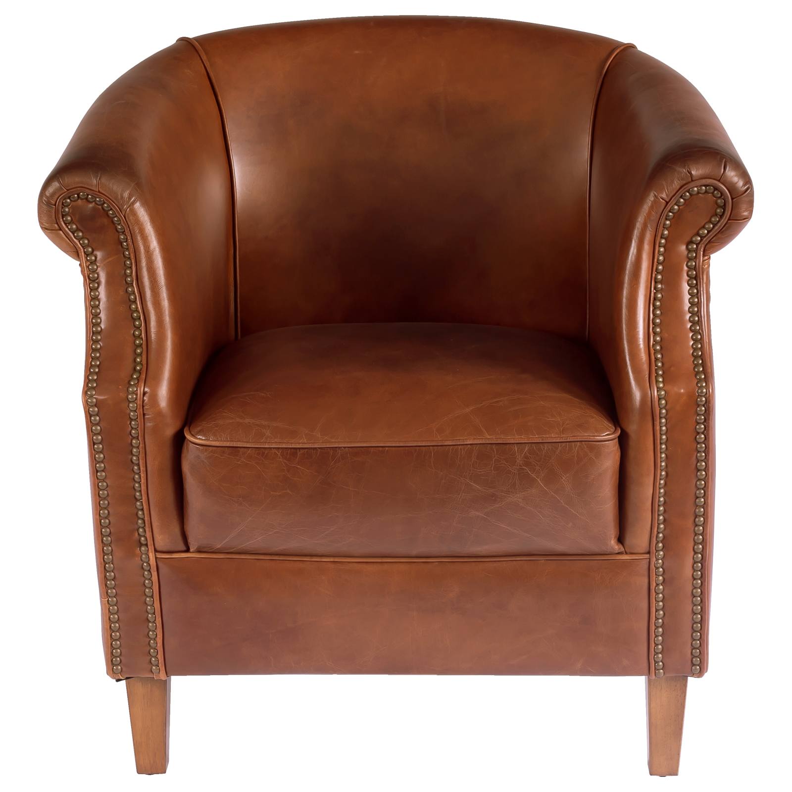 Club Leather Armchair, Vintage Whiskey
