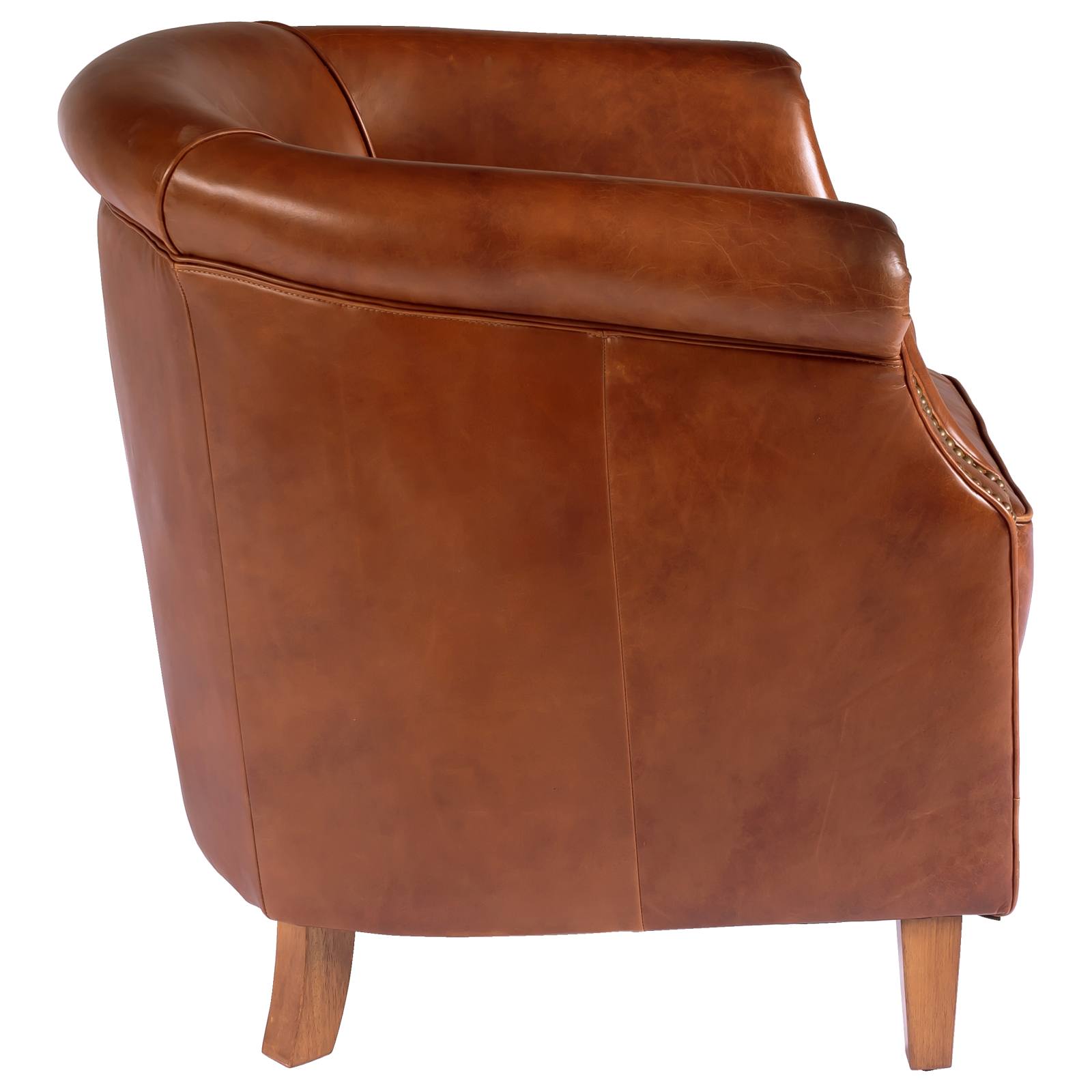 Club Leather Armchair, Vintage Whiskey