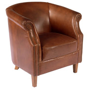 Club Leather Armchair, Vintage Whiskey