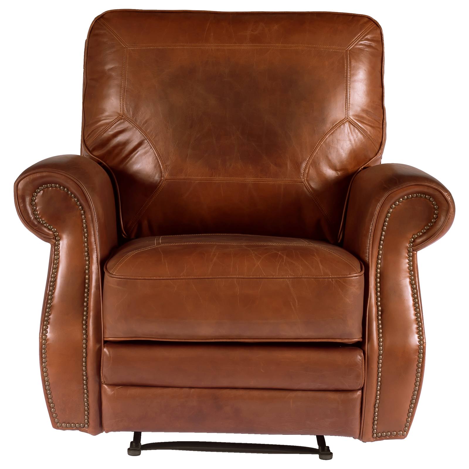 Broden Leather Recliner Chair, Vintage Whiskey