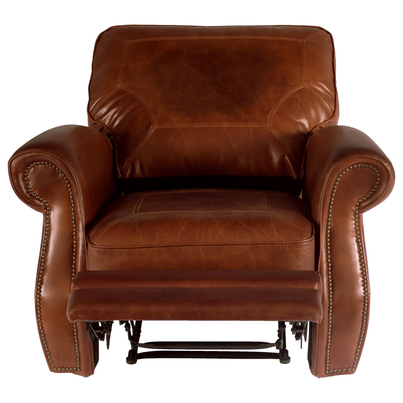 Broden Leather Recliner Chair, Vintage Whiskey
