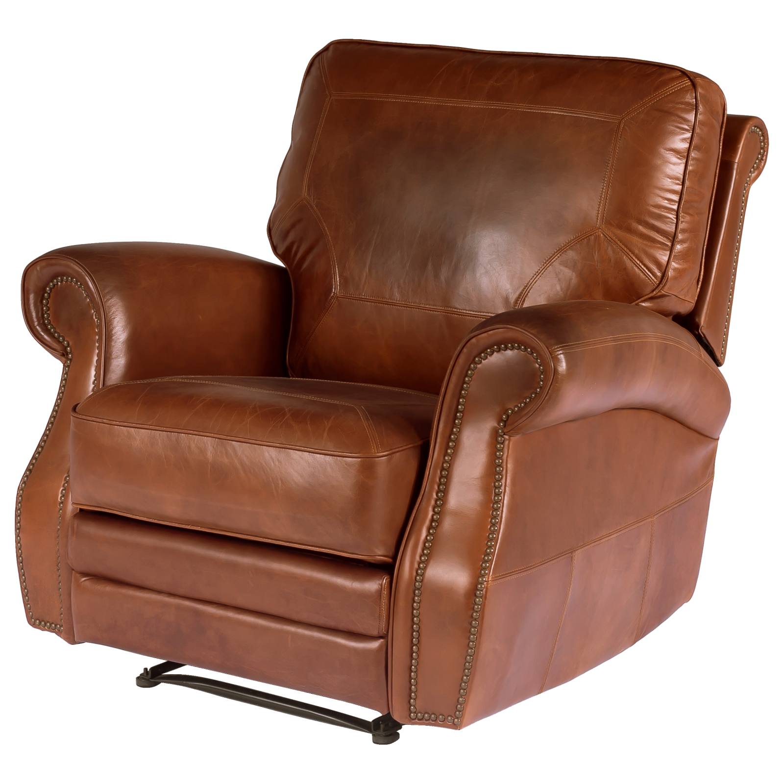 Broden Leather Recliner Chair, Vintage Whiskey