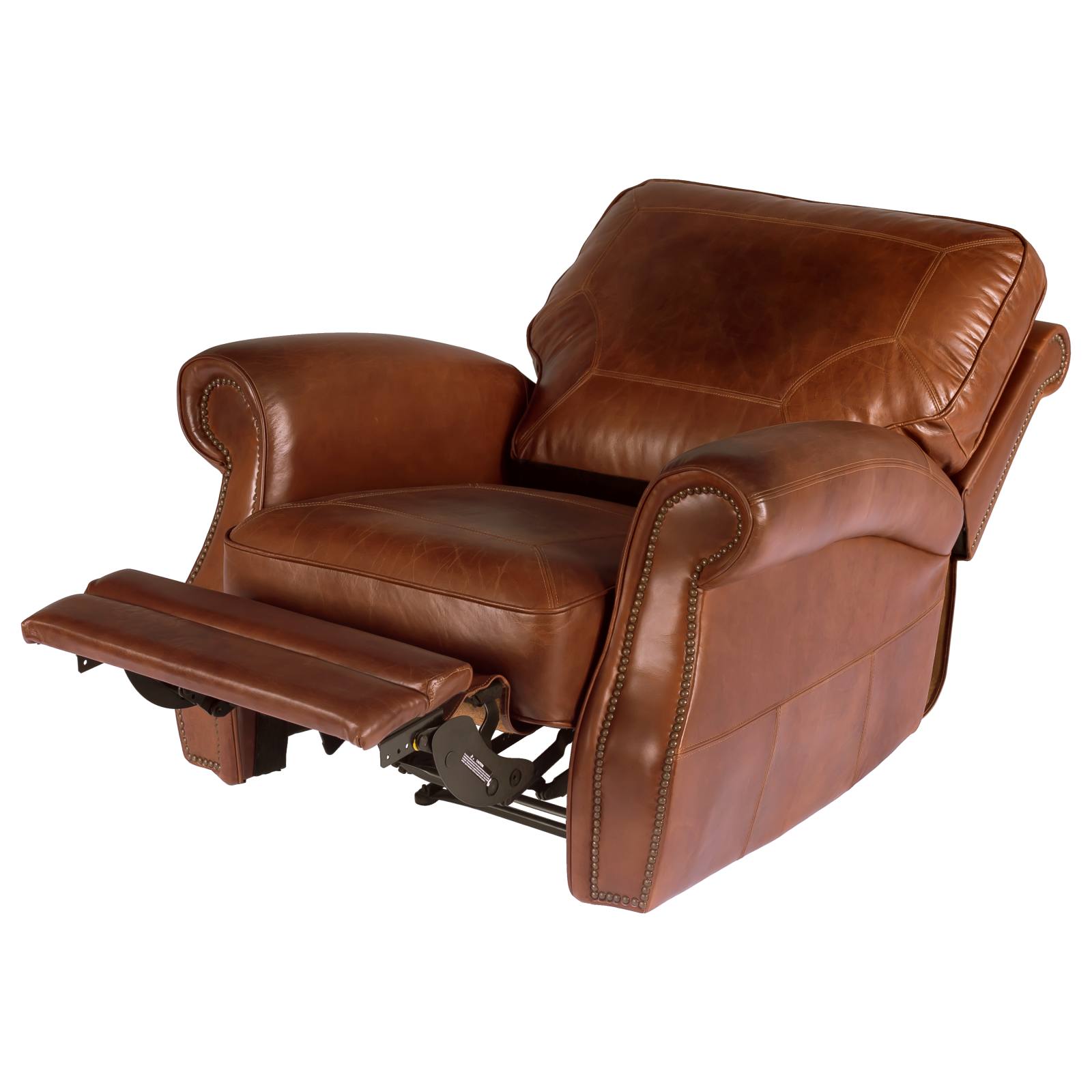 Broden Leather Recliner Chair, Vintage Whiskey